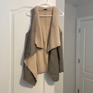 Fleece lined pullover vest